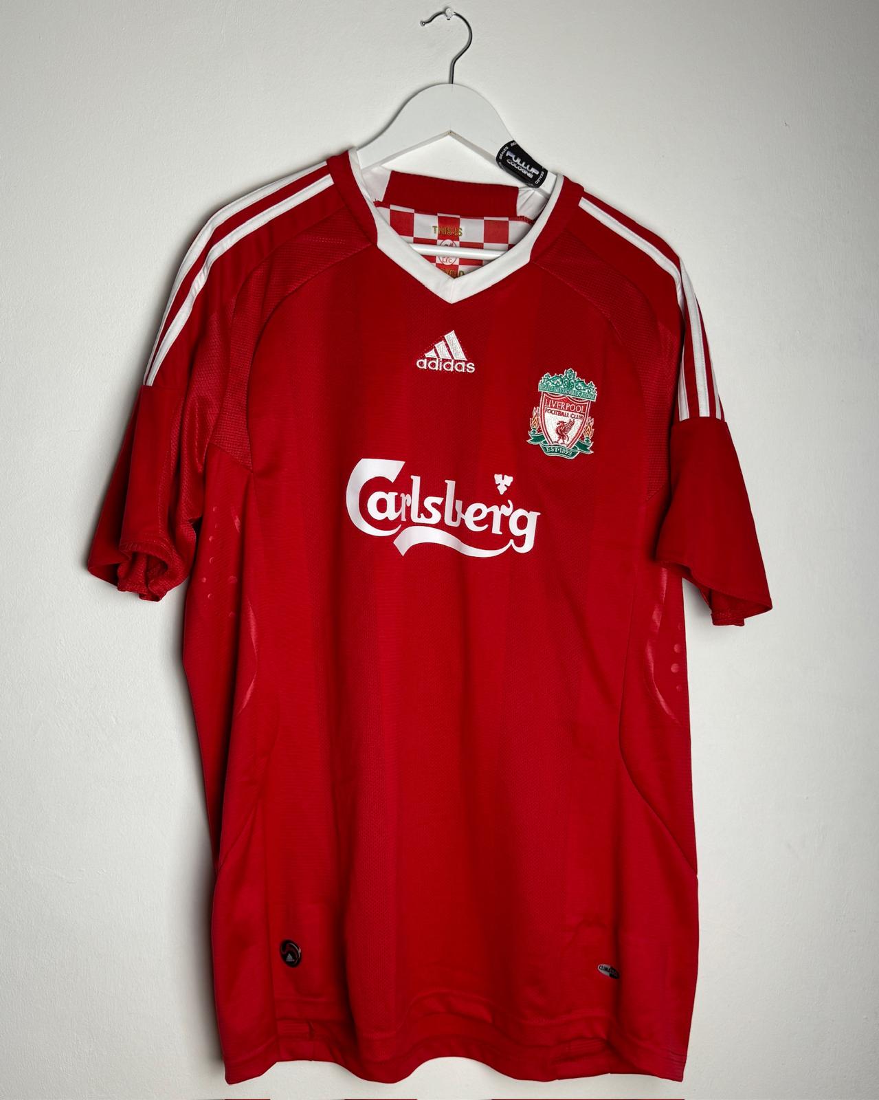 Liverpool FC | 2008 Heim-Trikot | Sebastian Leto | Adidas | XL